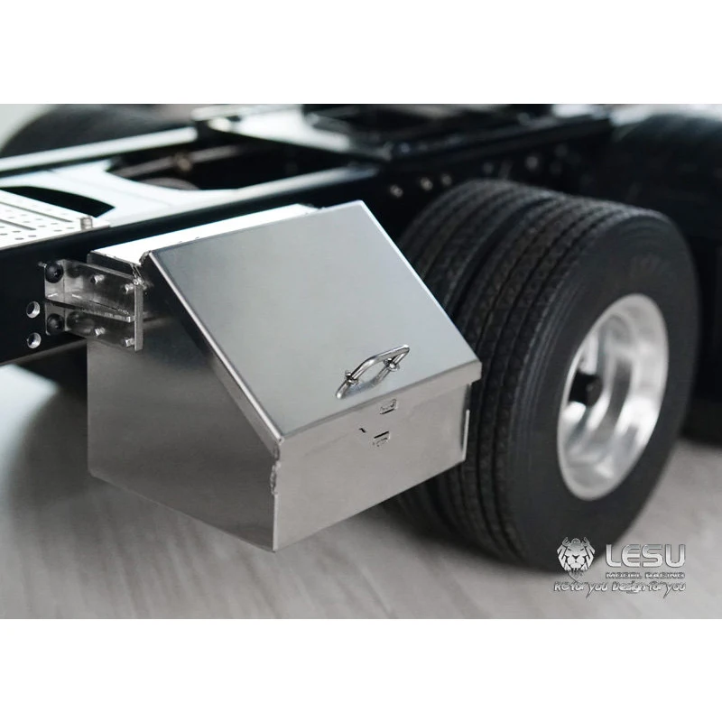 RC 1/14 LESU Metall-Werkzeugkasten für Tamiya Hydraulikbagger, Lader, Muldenkipper für BENZ MAN VOLVO Anhänger Kipper DIY-Teile – Detail 1