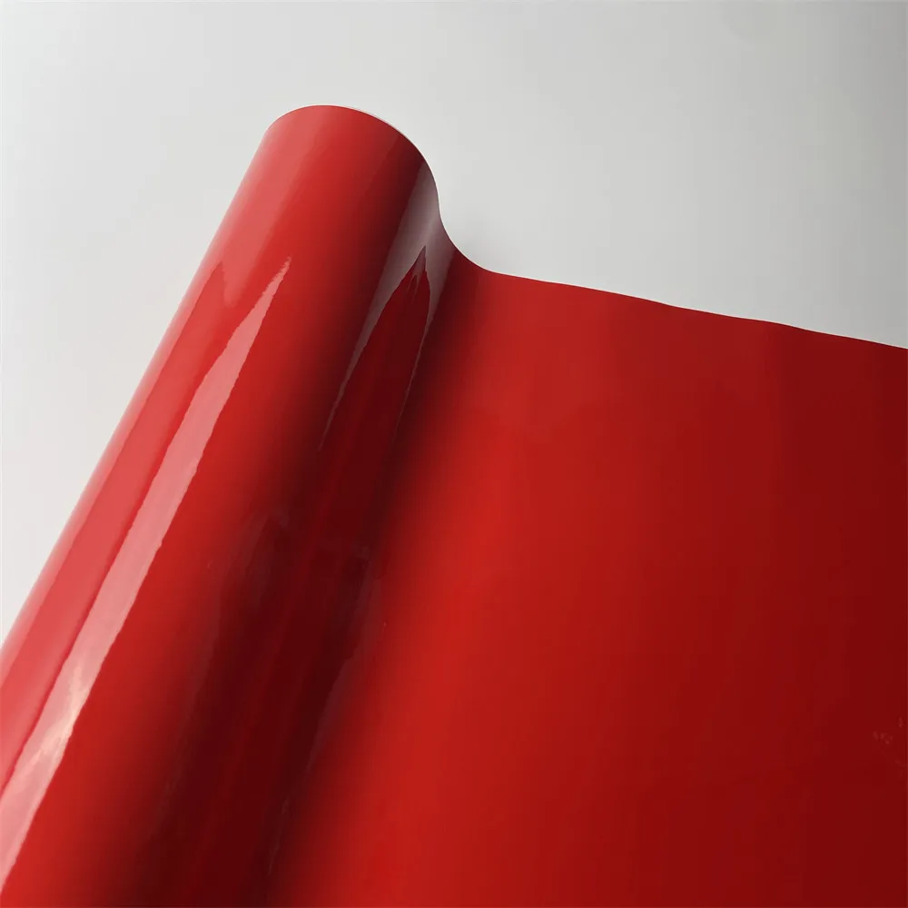 Adesivo Autoadesivo Per Protezione Automatica Accessori Per Tuning Moto Lucidi Pellicola Per Auto Lucida In Vinile Rosso Lucido Impermeabile-image
