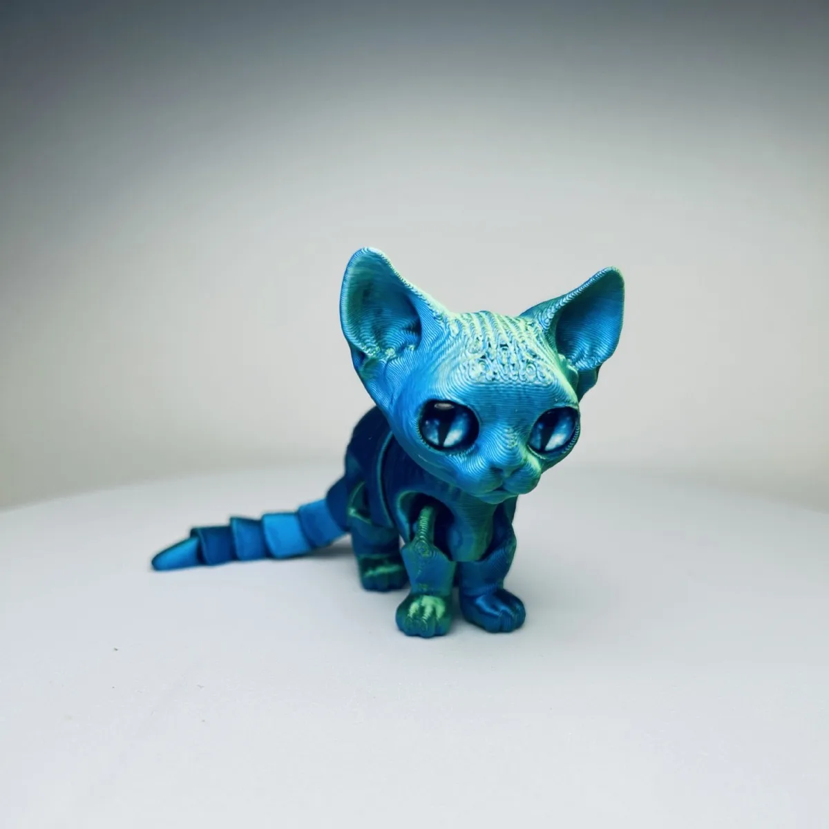 

3D печатный милый сиамский кот, новый популярный орнамент, фигурка, модель, имитация игрушки, новый орнамент, животное