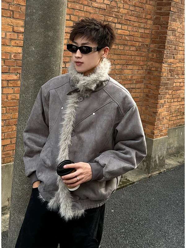 سترات باركاس عصرية للرجال لشتاء 2025 سترات باركاس سميكة دافئة مقاومة للرياح معاطف رجالية أنيقة وأكمام طويلة بلون واحد