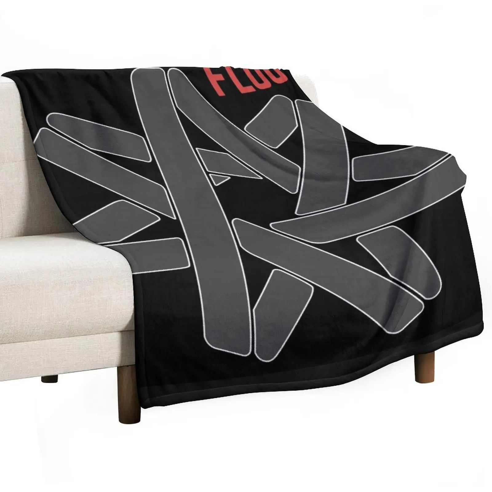 FLOUT BANNER/Larger Size BLACK Throw Blanket Plush Blankets For Sofas Polar warm winter Blankets