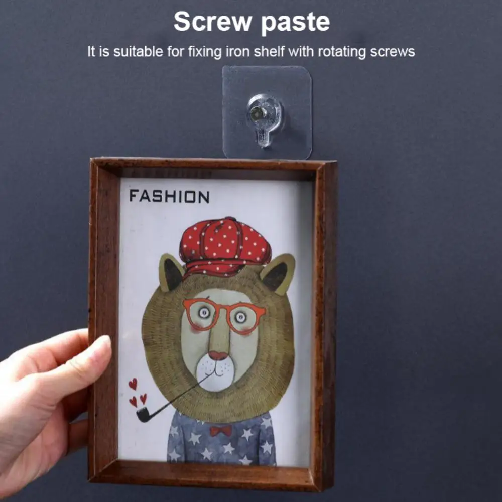 Wieszak ścienny mocny klej paznokcie trwały przezroczysty śruba z haczykiem łazienkowy do łazienki wodoodporna ściana plakat bezspoinowy ścienny hak