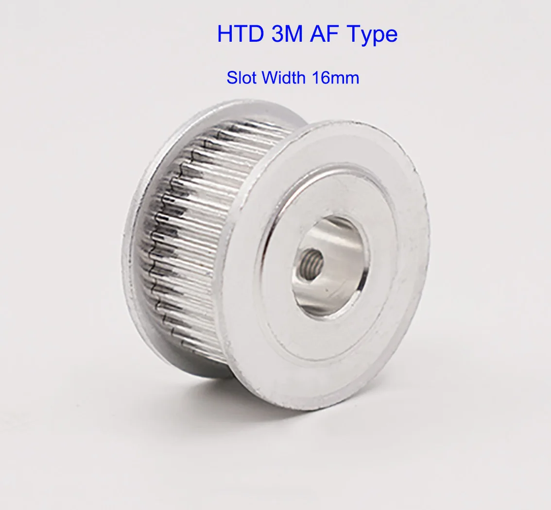 1Pcs HTD3M 15-25 Teeth Slot Width 16mm AF Type Timing Belt Pulley Bore 4/5/6/6.35/7/8/10/12-15mm For 15mm Belt 3D Printer Parts