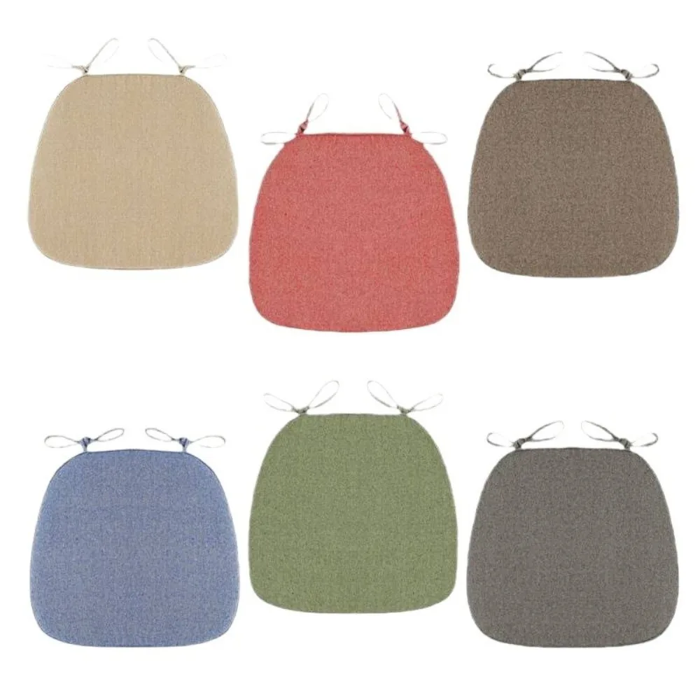 Simple Thicken Dining Chair Cushion Soft Breathable Sanding Seat Pad Comfortable Non Slip Chair Pad Seat Cushion