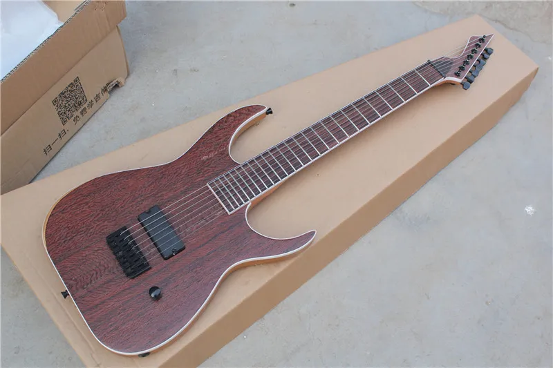 

High-end custom 7-string electric guitar, ash wood body, fixed bridge, free shipping