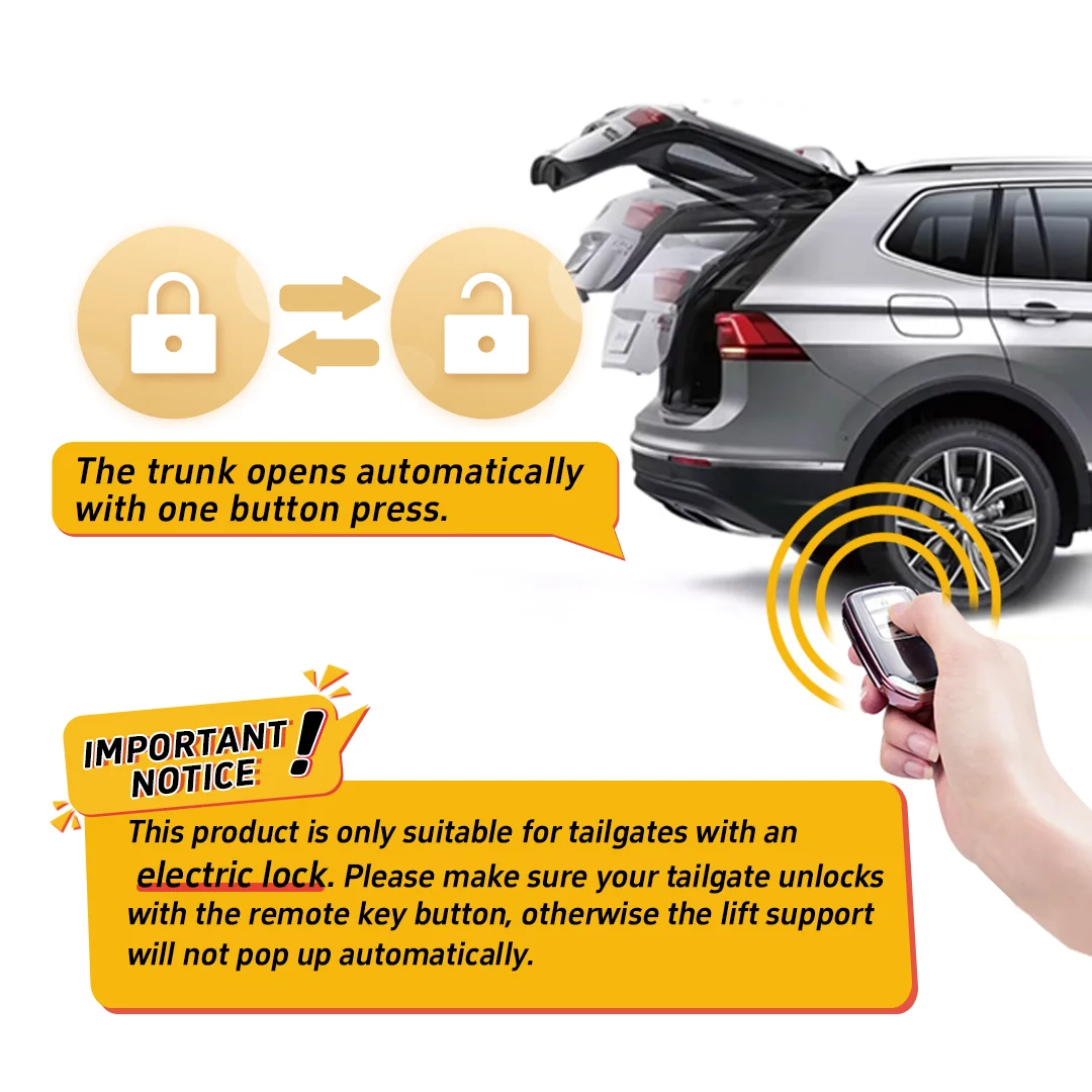SEMTAY Automatic Lifting Trunk Struts with Spring for BP Hatchback 2019-2025 Mazda 3 BP Rear Tailgate Boot Lift Supports
