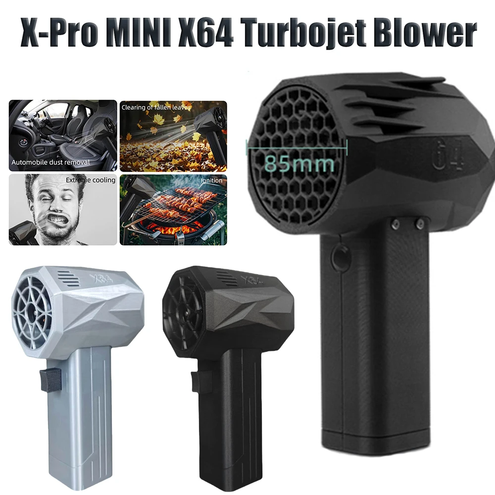 

X64 Violent Blower Handheld Turbo Jet Fan Blower Brushless Motor Super Power Turbo Fan Thrust 1400G Wind Speed 240km/h Duct Fan