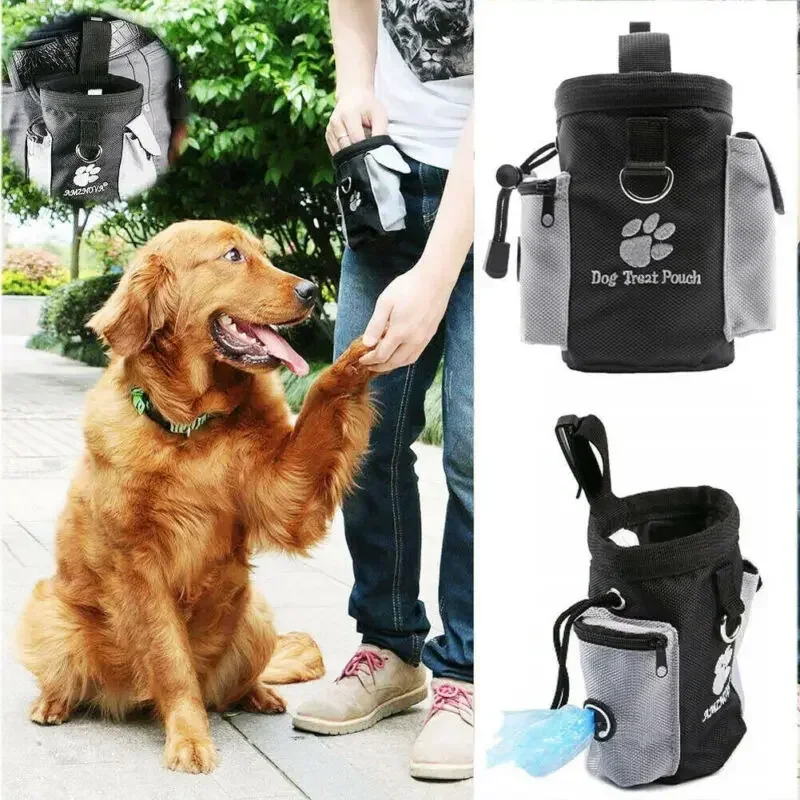 

Portable Feeding Outdoor Pet Dog Treat Pouch Portable Dog Training Bags Pet Snack Food Container Puppy Snack Reward Waist Bag