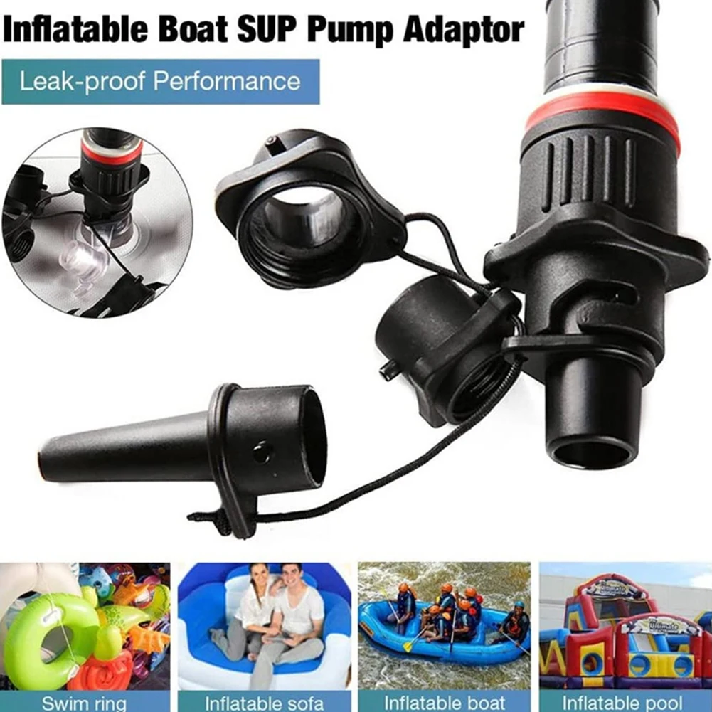 Adaptador de válvula de ar para barco a remo, adaptador de válvula de ar resistente ao desgaste, conversor de bomba de compressor inflável para placa sup