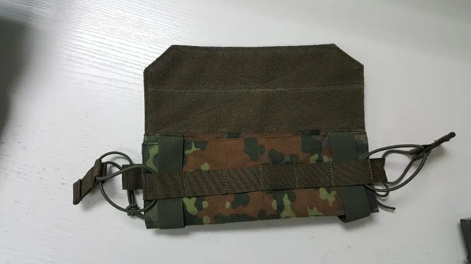 German Lindnerhof 36 universal double draw bag German camouflage TAZ16 vest KSK tactical vest with package view 3