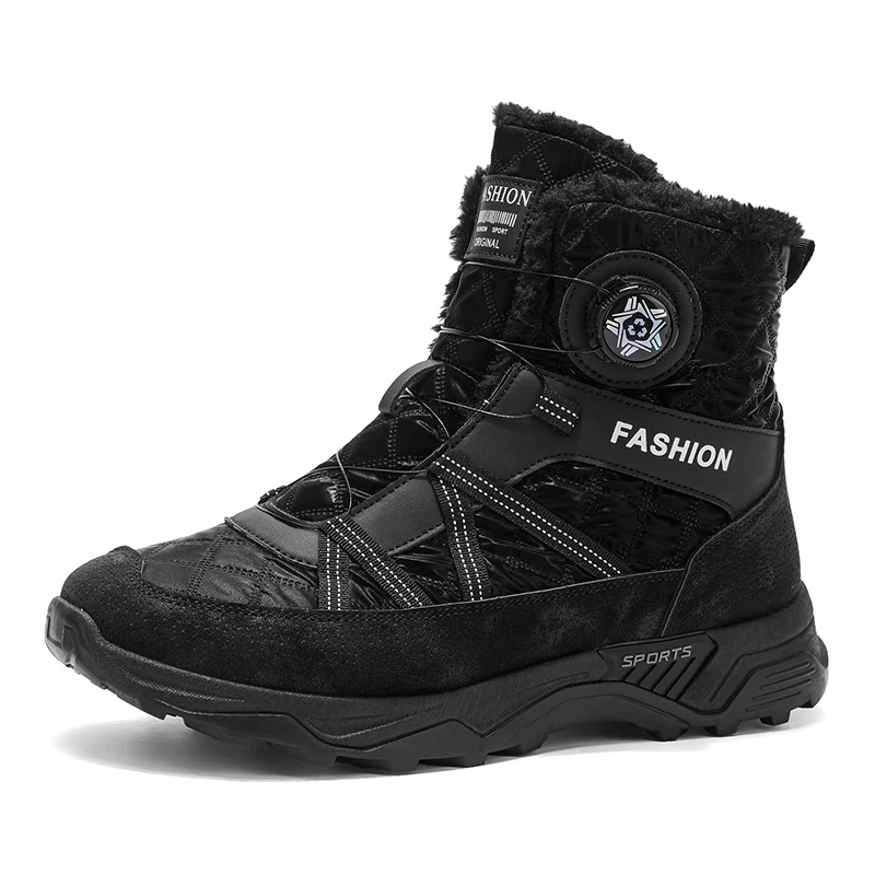 

New Designers Style Unisex Winter Hiking Shoes Plush Warm Snow Ankle Boots for Men Women Non-slip Outdoor Casual Work Boots