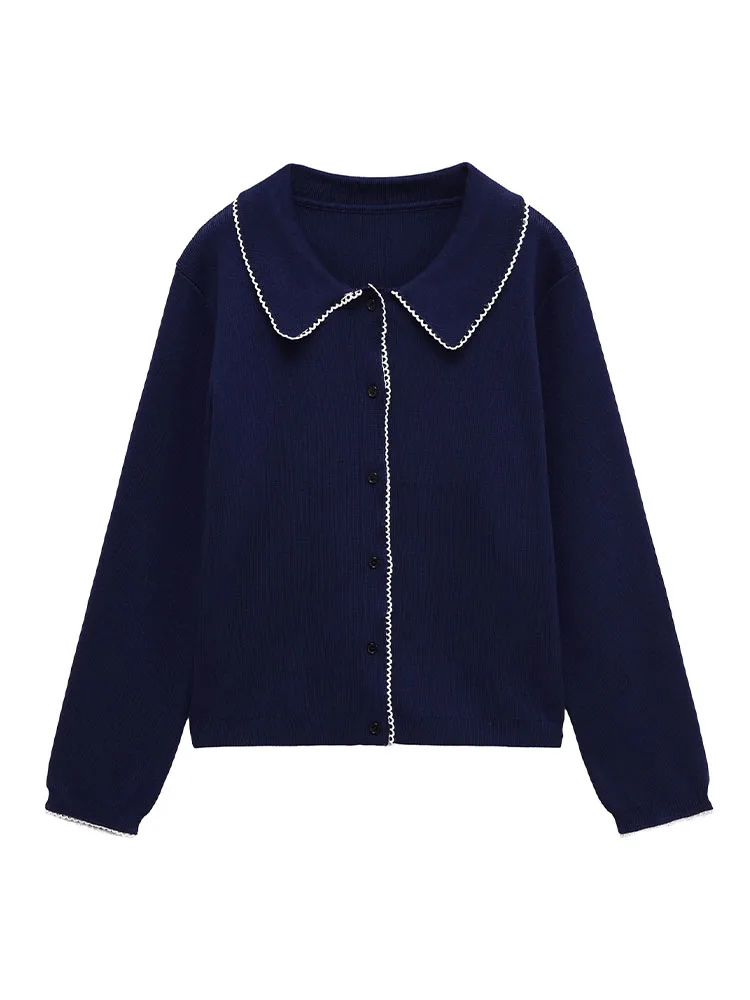 

HH женский осенний новый модный вязаный кардиган с длинными рукавами, женский элегантный однобортный микроэластичный жакет с лацканами Mujer