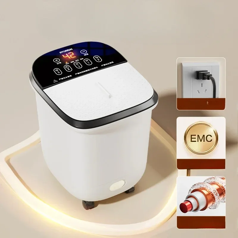 Electric Foot Bath Tub With Automatic Heating Fumigation Foot Soaking Basin Constant Temperature Calf Massager For Home