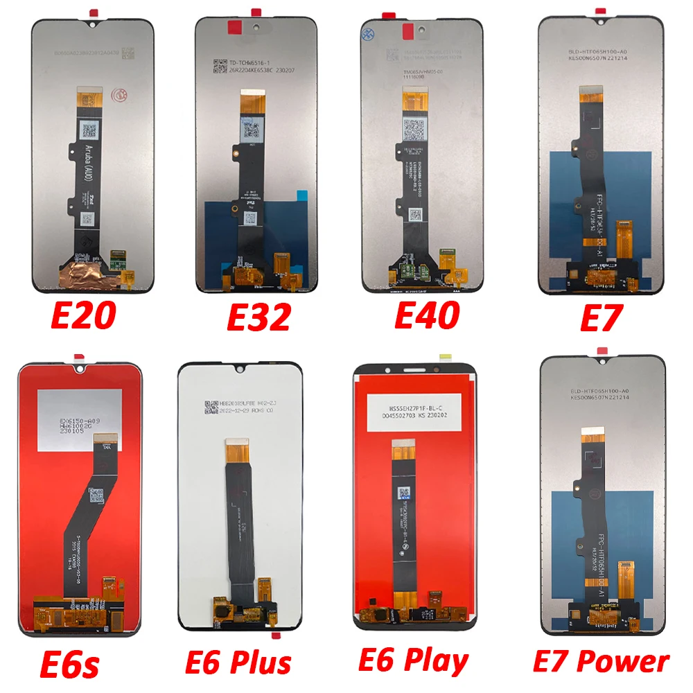 100% Tested NEW Replacement LCD Display Touch Screen Digitizer Assembly For Moto E20 E32 E40 E6S E7 E5 Plus E6 Play E7i Power