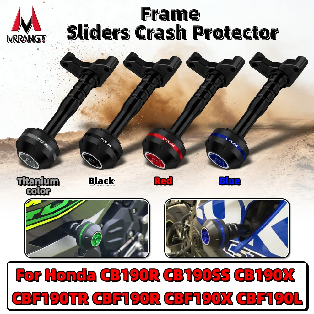

MRRANGT ползунки для рамы мотоцикла, защита от столкновений, комплект защиты тела, сплав с ЧПУ, подходит для Honda CB190R/SS/X CBF190TR/R CBF190X/L