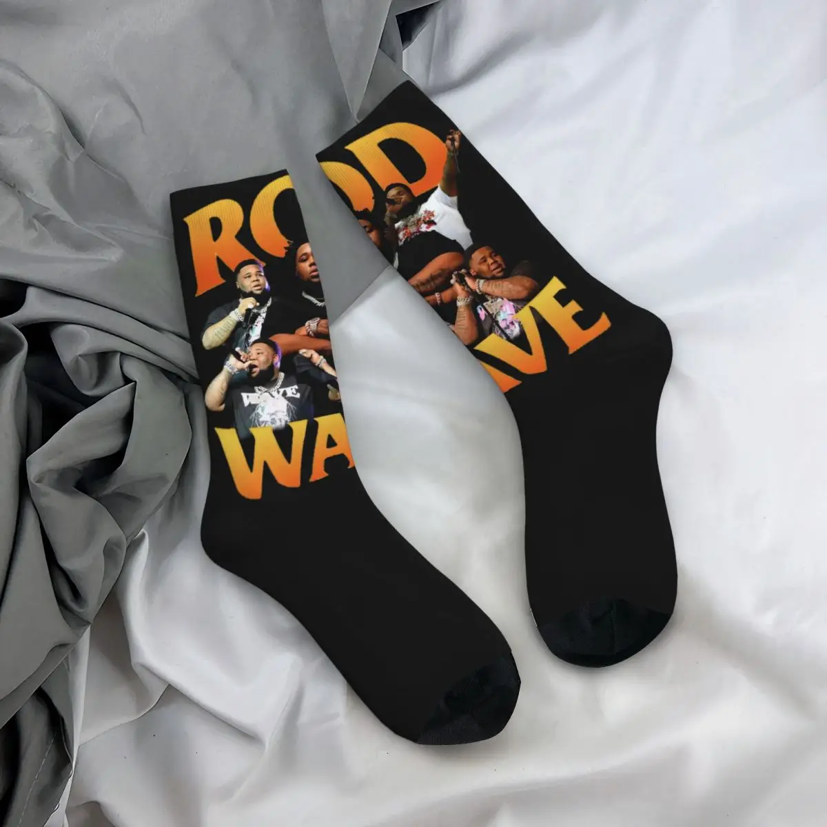 Unisex Rod Wave Bootleg Socks Cute Fashion Hip Hop Music Socks Harajuku Stuff Middle TubeCrew Socks piccoli regali