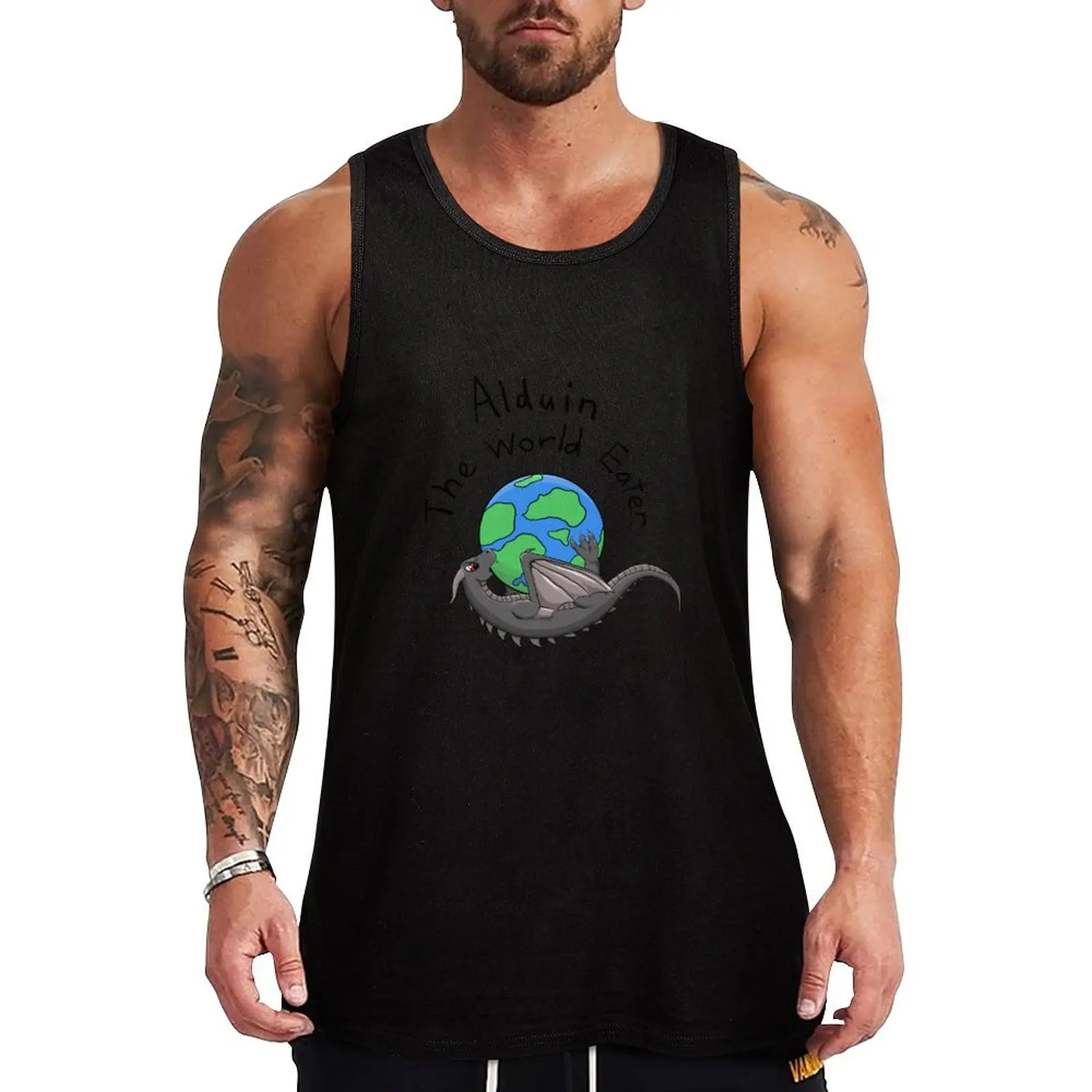 

Baby Alduin Tank Top Men's singlets Men's summer t-shirt muscular man anime top