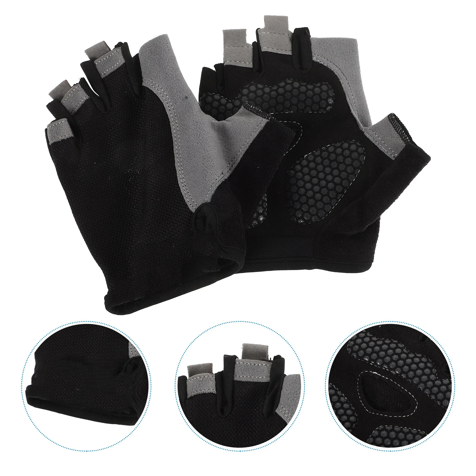 

Anti-Skid Cycling Gloves Half-Finger Breathable Comfortable for Outdoor Sports Training Fitness Lifting Fishing