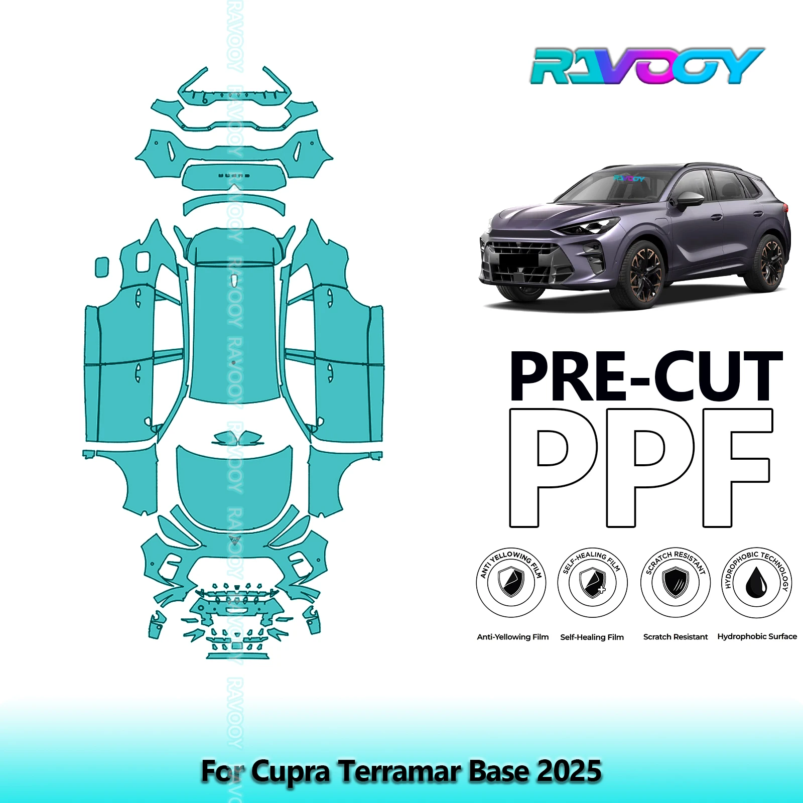 

Full Vehicle Clear Bra Precut PPF Paint Protection Film For Cupra Terramar Base 2025
