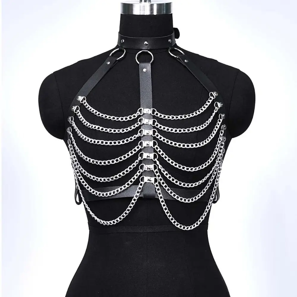 

Fashion Female Chest Chain Adjustable Decorative Women Belt Street Style Tassel Clothing Accessories