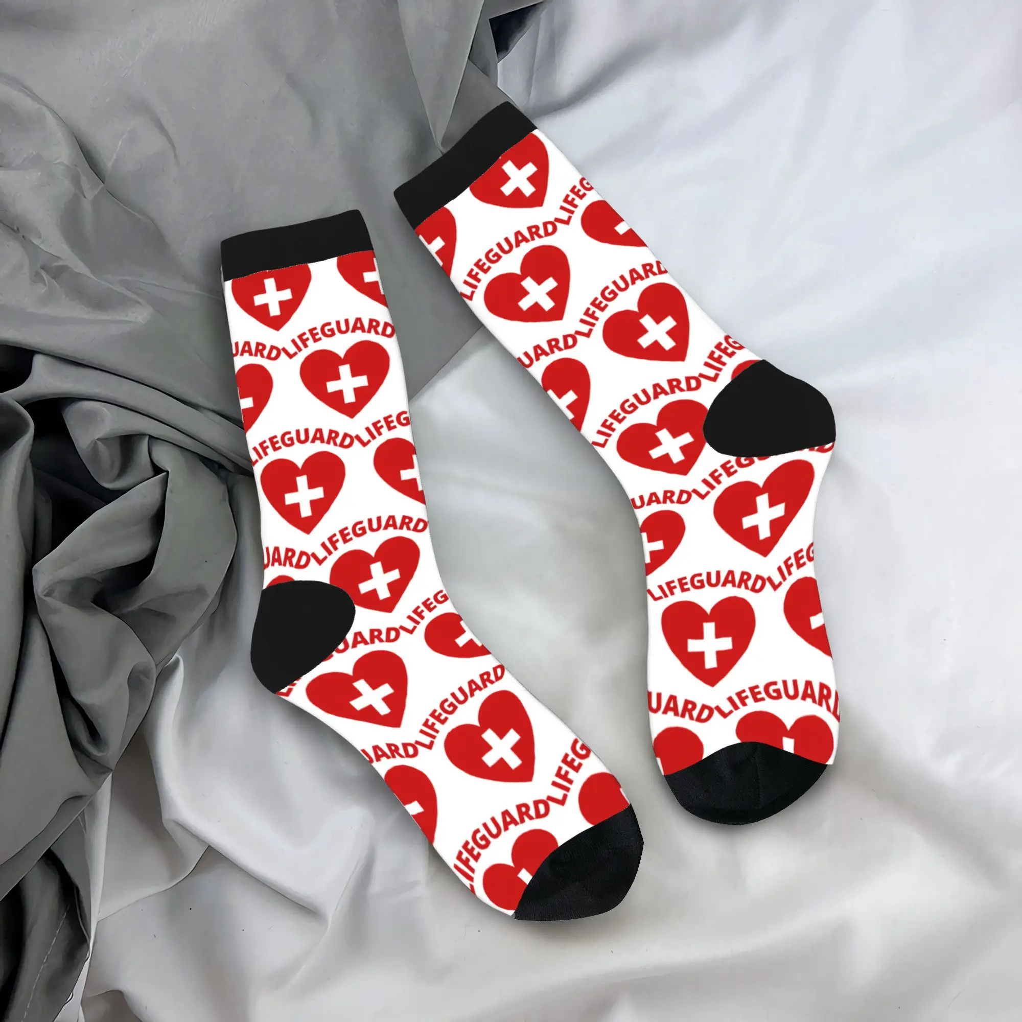 

Lifeguard Of The Week Discover Stockings Casual Socks Men Quality Socks Winter Cycling Custom Anti Bacterial Socks Gift Idea