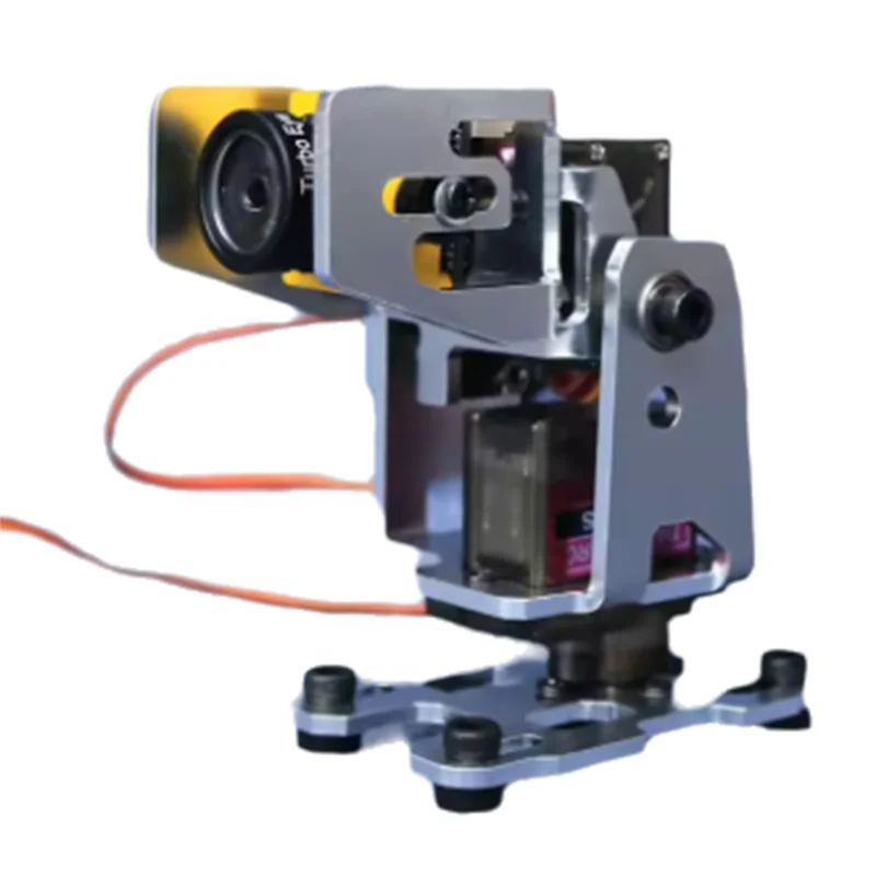 MACH-航空機モデルカメラ調整可能なアルミ合金 FPV PTZ スタンドロボットアクセサリーサーボ付き