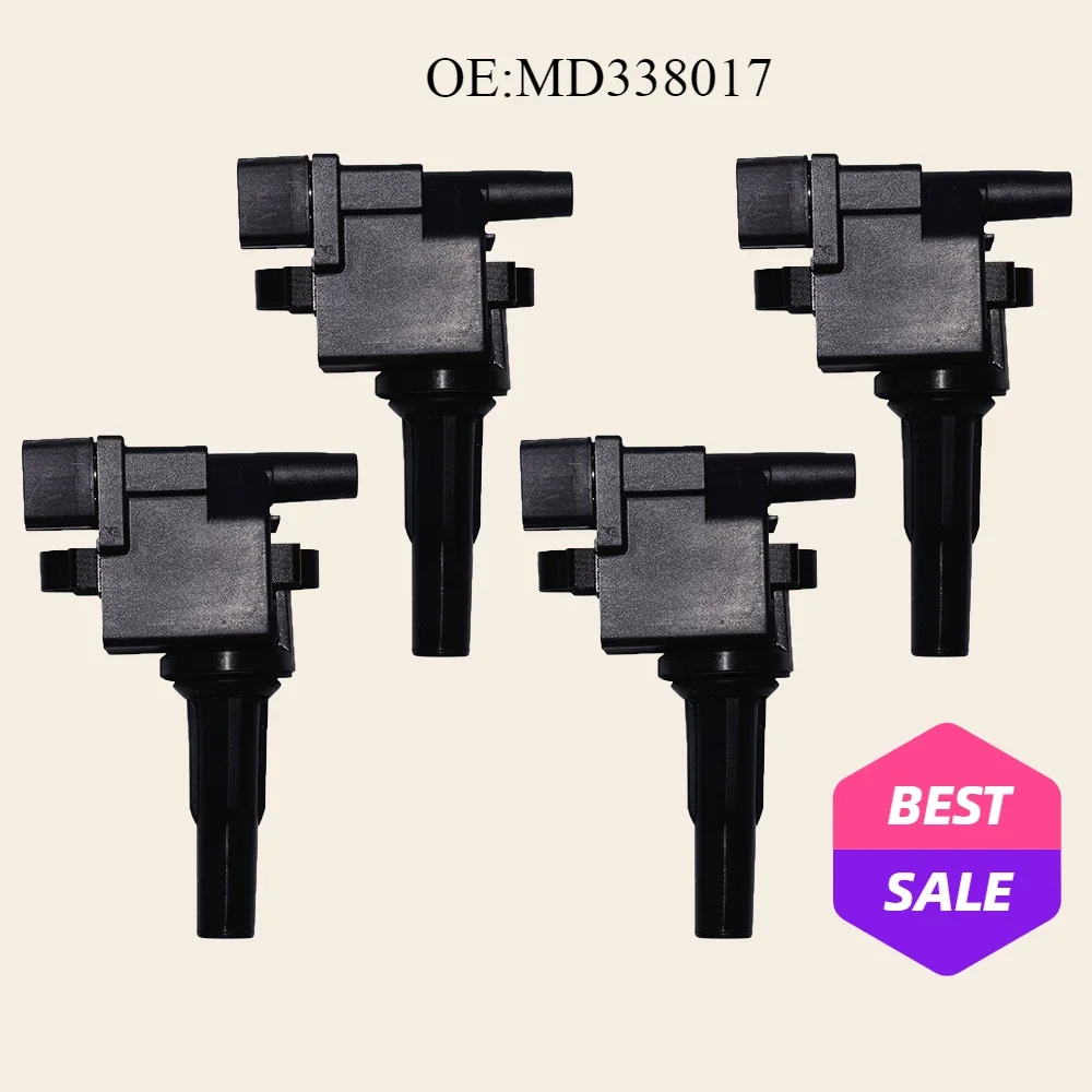 4PCS Car Ignition Coil MD338017 For Mitsubishi Pajero Mini 0.7 1994-2012 H6T20174 Enigne: 4A30 4A30T High Performance Parts