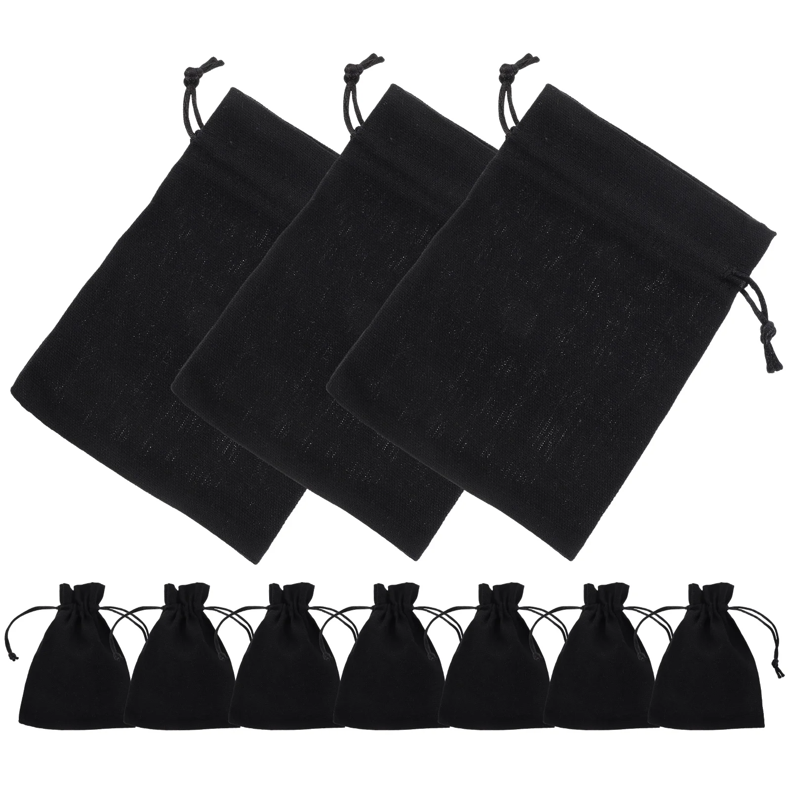 

10 Pcs Purple Lavender Drawstring 10x14cm Cotton Linen Reusable Storage Jewelry Gift Bags Present Bags Lightweight Portable