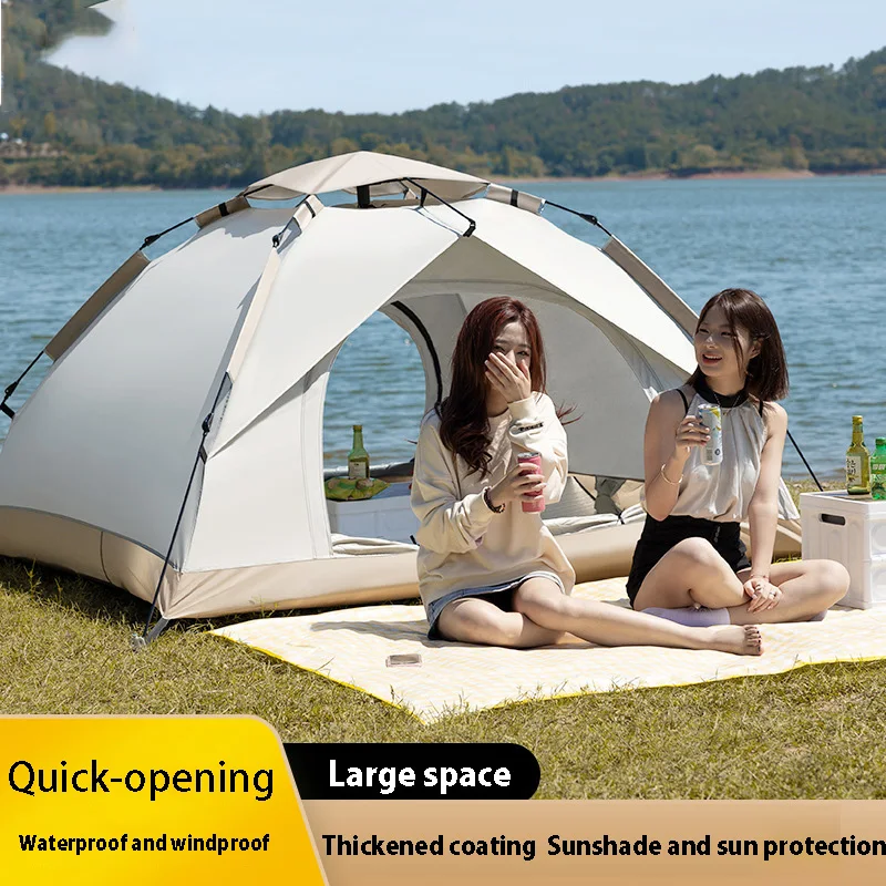 

Outdoor Self-driving Wild Tent Camping Automatic Quick-opening Tent Portable Rainproof Sunshine-proof Tent For Fishing Hiking