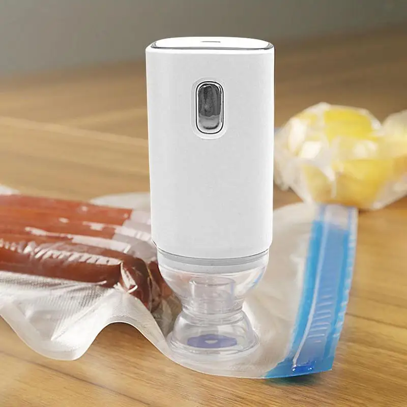 Reusable Vacuum Food Storage Zipper Bags Set Electric Handheld Vacuum Sealer Pump Sous Vide Bags USB Rechargeable BPA Free