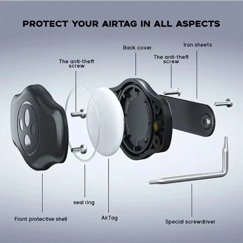 Waterproof Pet Collars Locator Case Protective Easy Install Tracker Holder Anti-Lost Protector Mount for AirTag