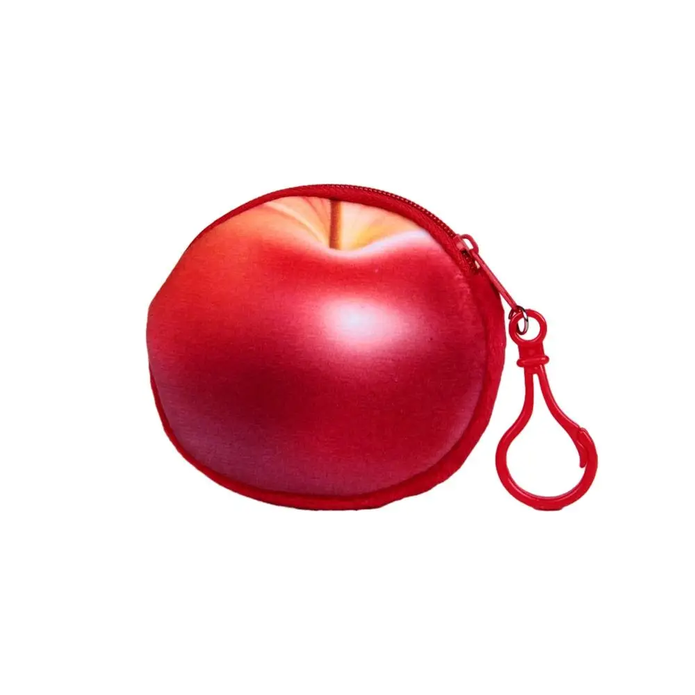 

Cute Watermelon Fruit Coin Purse Peach Huangtao Strawberry Card Holder Card Holder Bag Strawberry Wallet Outdoor