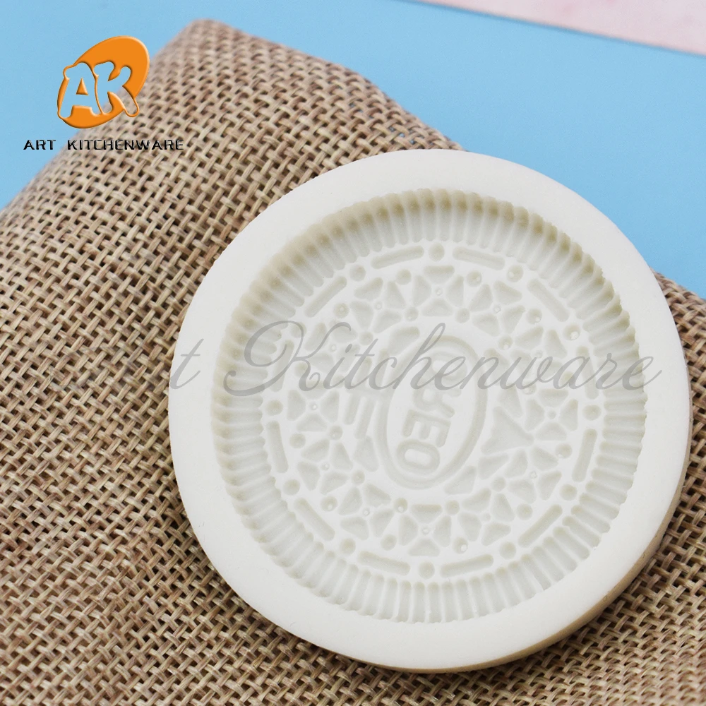 3D OREO Cookies Design Silicone Mold DIY Fondant Chocolate Mould Handmade Clay Model Cake Decorating Tools Baking Accessories