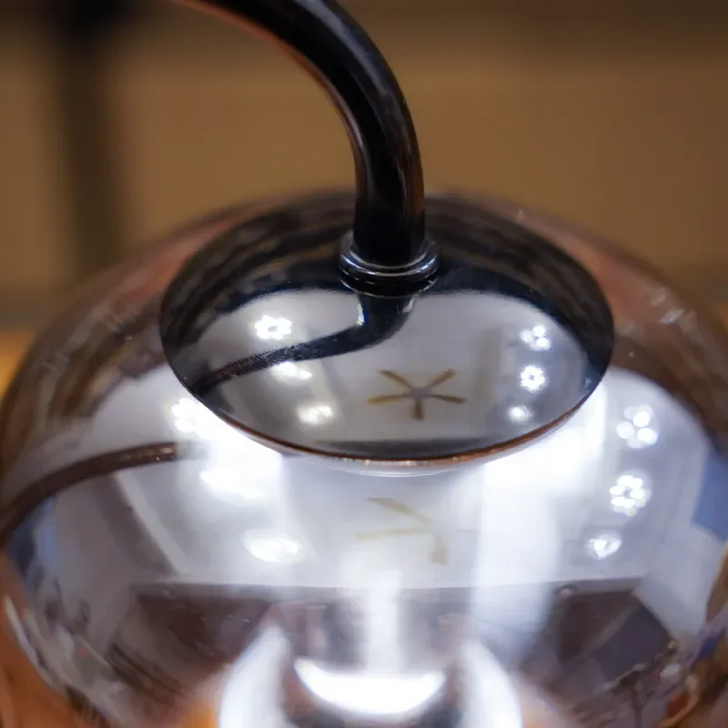 Modern Glass Aroma Diffuser Lamp LED Wax Melter for Essential Oils Home Decor Night Light Romantic Atmosphere Desk Gift
