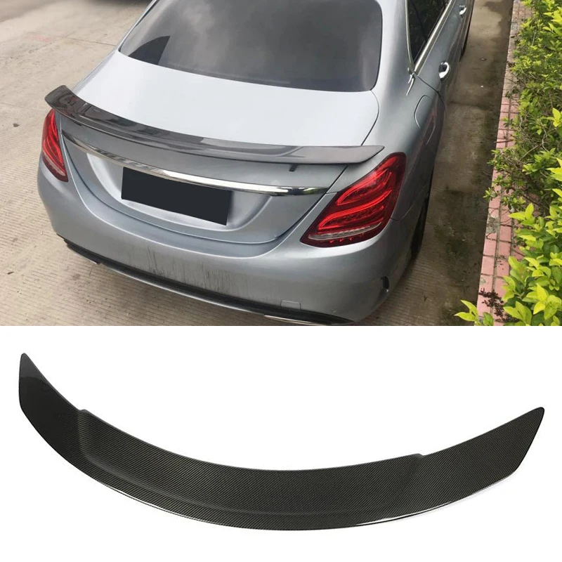 For W205 Car Rear Trunk Spoiler Wing Lip For Mercedes Benz C Class W205 4 Door Sedan 2015 - 2019 Rear Wing Lip Boot Lid Spoiler