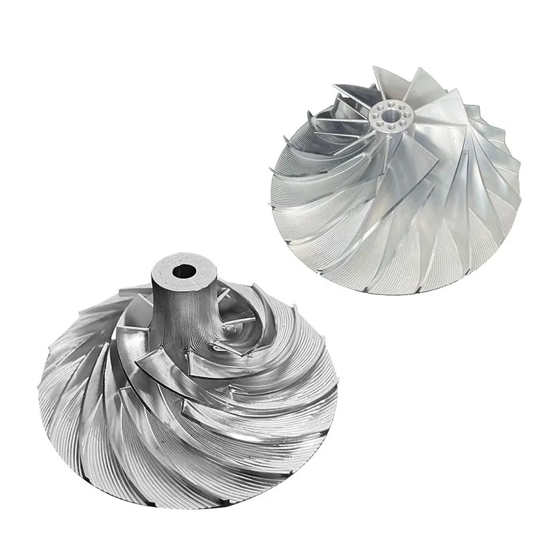 Детали турбокомпрессора Пользовательский насос Фрезерное никелевое рабочее колесо с ЧПУ OEM Обработка турбины с ЧПУ