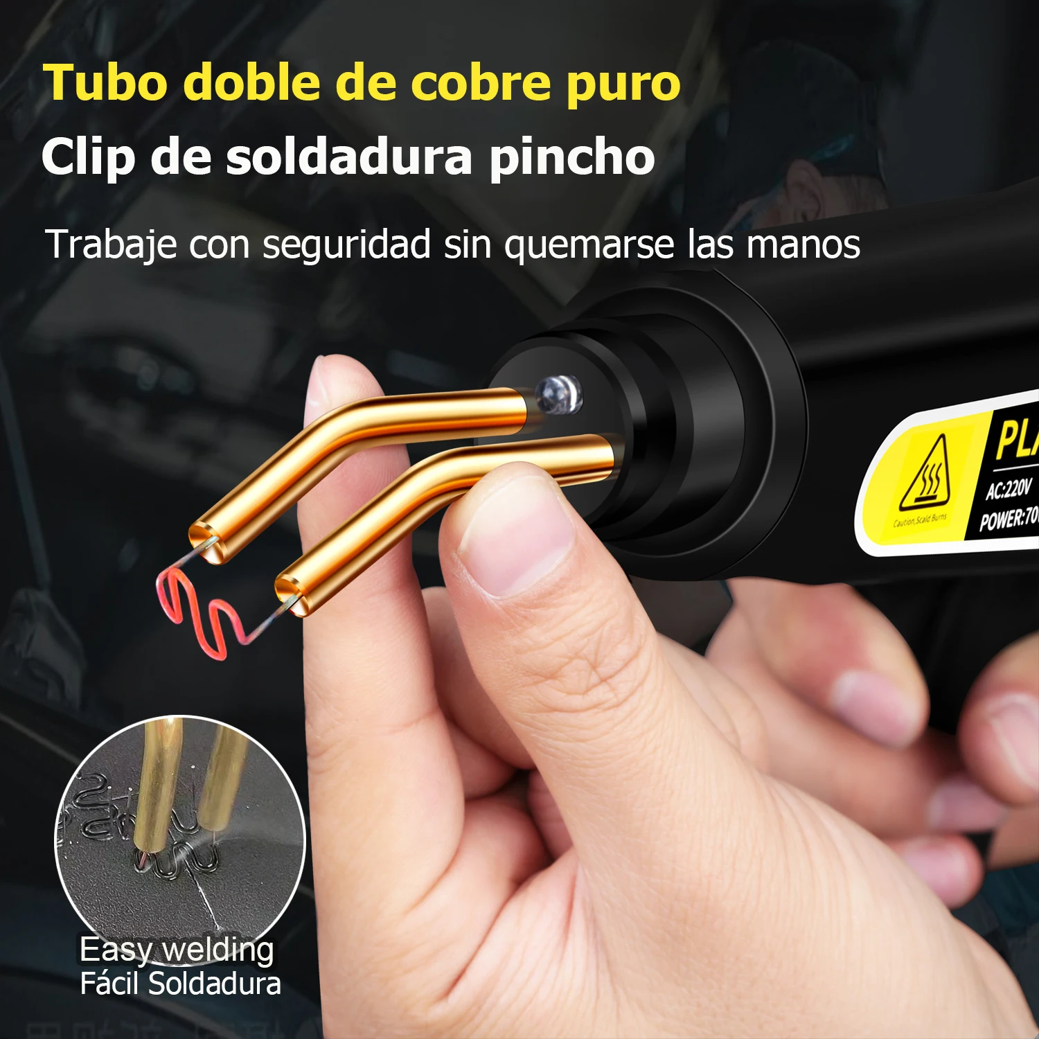 جديد ماكينة لحام البلاستك سيارة الوفير إصلاح لحام الحرارة تغليف الوفير إصلاح مع 400 قطعة مسمار البلاستيك الكراك أداة إصلاح صندوق