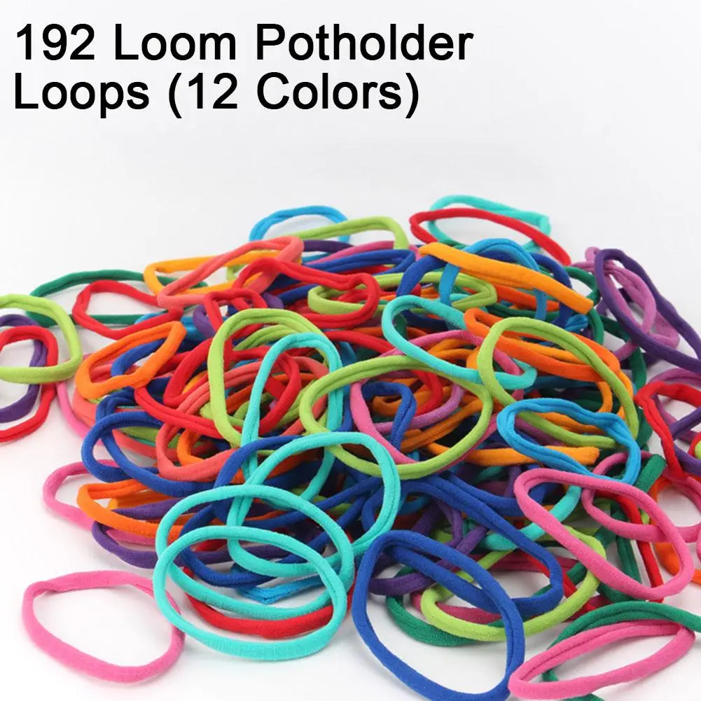 Elastic Rope Weaving Toys For Children's Puzzle Sturdy Frame Potholder Loom Making Kits Portable Box And Craft Loops L1E2