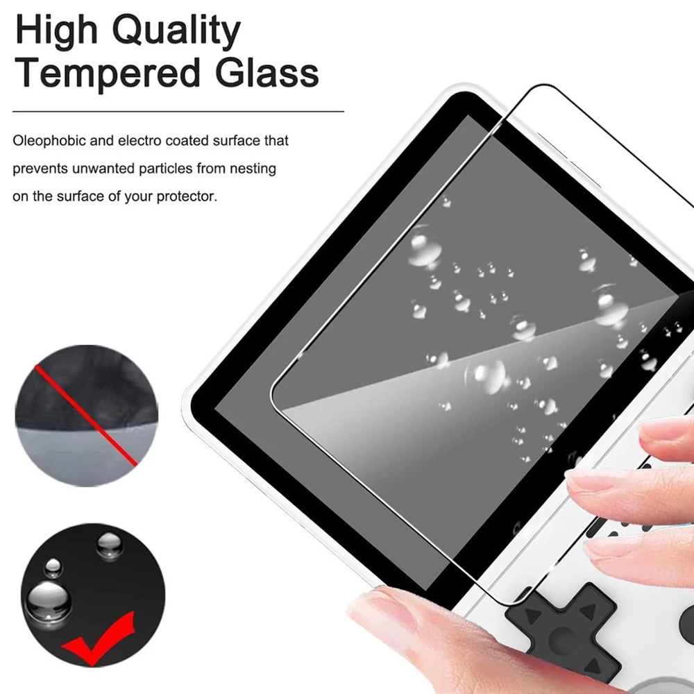 R36S / R35S / RGB20S Ultra HD Bruchsicheres Gehärtetes Glas Kratzfest Blasenfrei 2,5D Gebogene Kante 9H Härte Displayschutzfolie – Detail 4