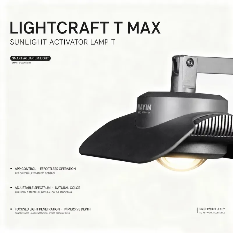 US-India smart downlight with bracket Full spectrum intelligent color matching Suitable for fish tank algae growth light
