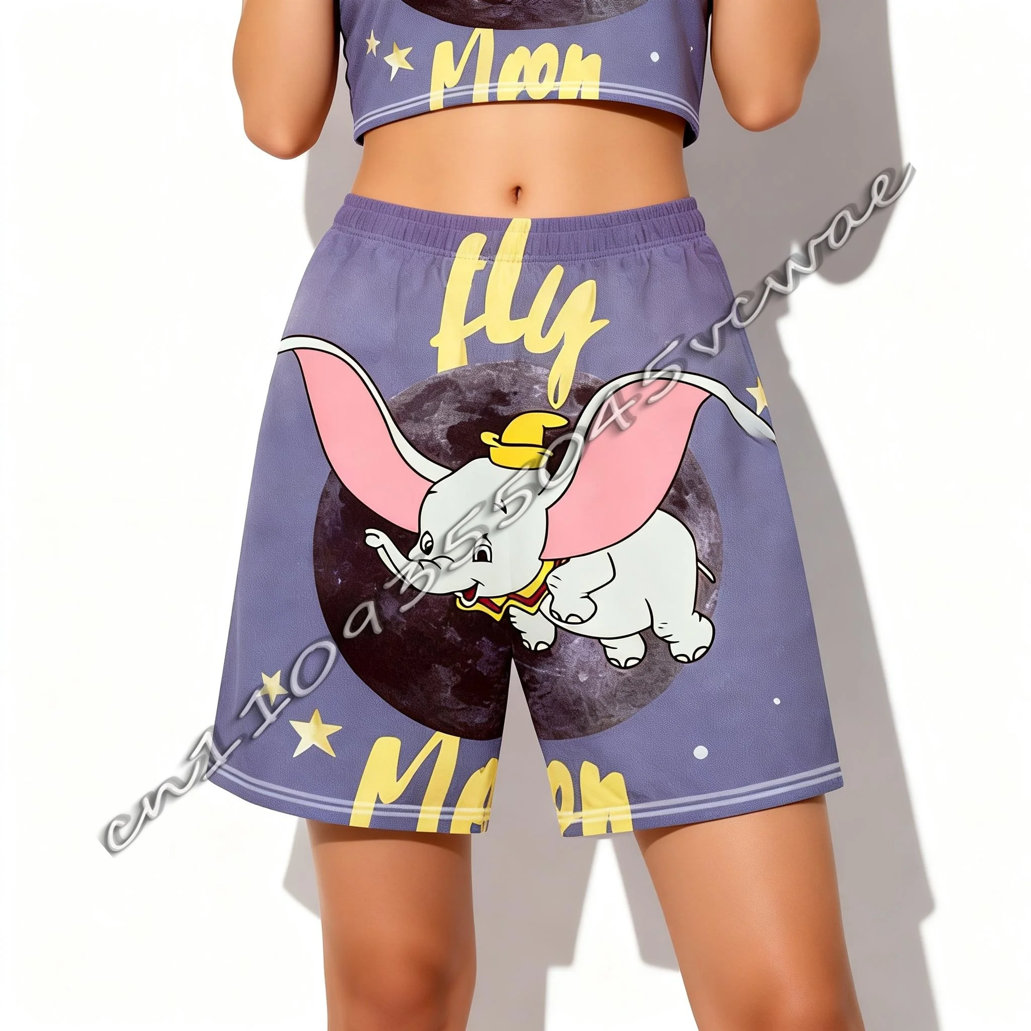 

Летняя футболка для беременных с изображением Диснея Дамбо, милые спортивные шорты для взрослых и детей, новый стиль 2026 года