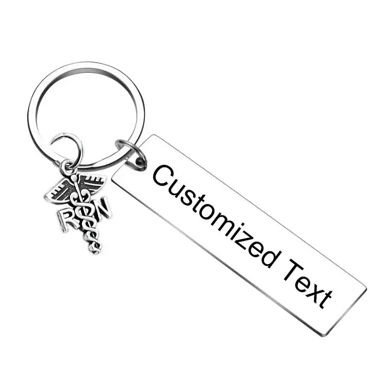 Personalized Custom Keychain Nurses Week Gifts Key chain Nursing Graduation Gift key rings