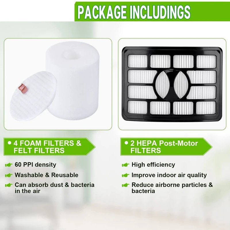 HEPA 필터 교체품, 샤크 NV500 NV501 로테이터 프로 리프트 어웨이 진공 청소기 액세서리, Xff500 Xhf500 부품