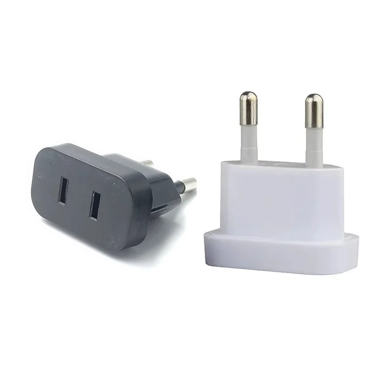 4.0/4.8mm US Jack to EU Plug Travel Wall Charger Power Socket Adapter USA to Europe European Regulation Charging Converter Plug