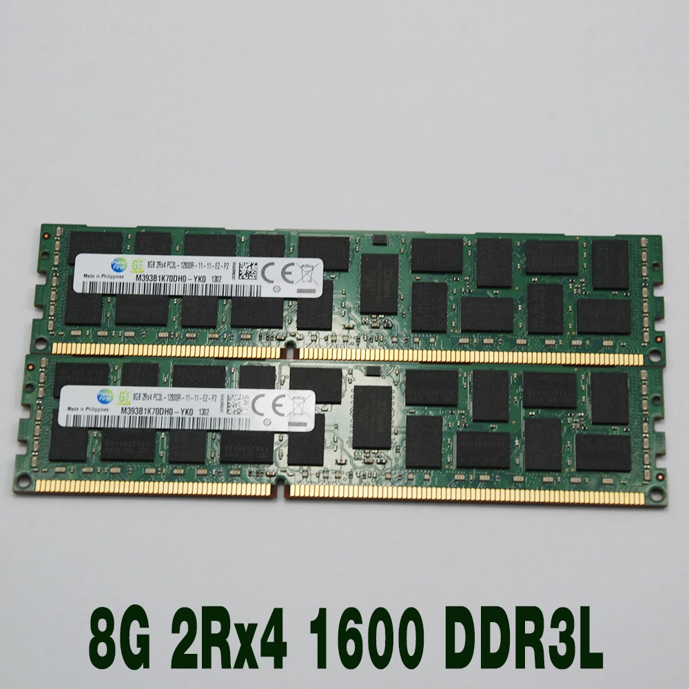 

1 pcs M393B1K70DH0-YKO For Samsung RAM 8GB 1600 Server Memory Fast Ship High Quality 8G 2Rx4 PC3L-12800R DDR3L