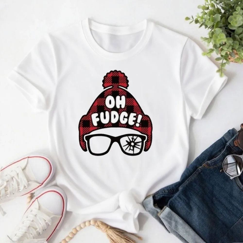 

Oh Fudge Shirt Funny Christmas Shirt Christmas Shirt Breathable Camisetas O-neck Short-sleeve Street Fashion New In