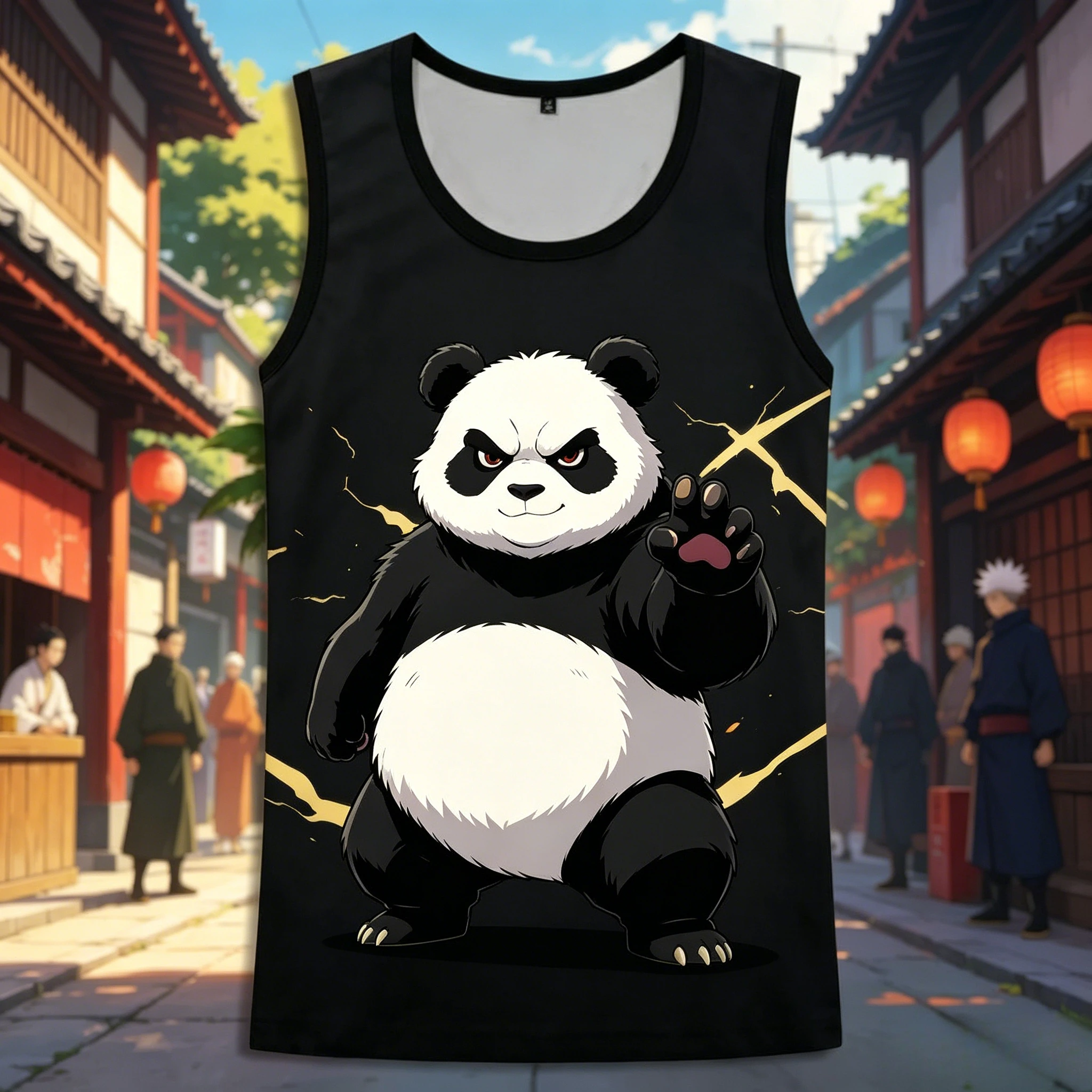 2026 Summer Jujutsu Kaisen Retro Cosplay Vest Men's Oversize 3D Printed Sleeveless T-shirt Family Unisex Children Sports Shirt