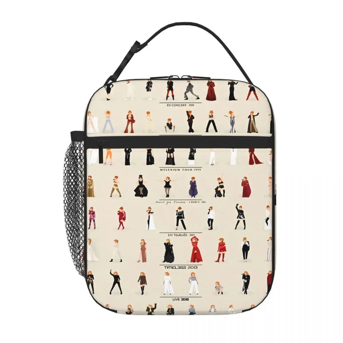 Bestselling Mylene Farmer S Story Live Edition By MaxFrackowiak Insulated Inner School Lunch Bag Roadside Stop Office Lunch Bag