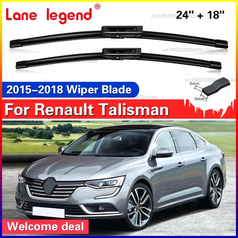 Frontwischerblätter 24 "+ 18" Scheibenwischer Windschutzscheibe Autozubehör Autowischer für Renault Talisman 2015 2016 2017 2018