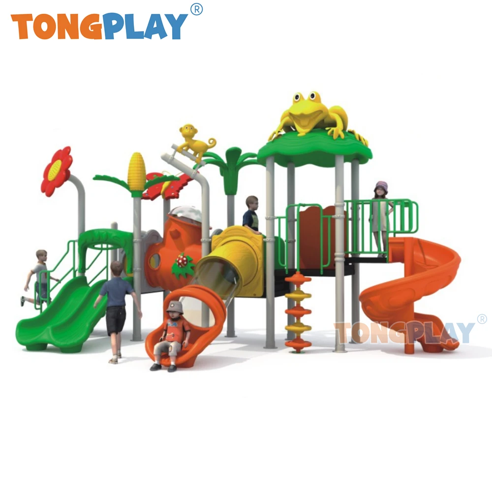 Tong play Animals series direct sale medium outdoor playground  slide high quality factory equipment kid outdoor playground